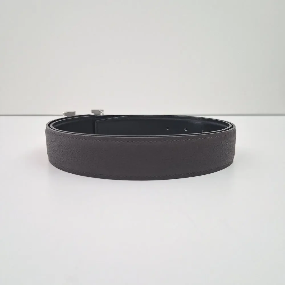Hermes Men's H Reversible leather Belt 32 mm Size 95